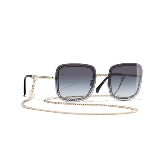 Chanel Classic Square Sunglasses with Chain 4244 - Picture 11 of 12
